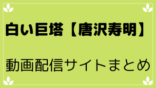 白い巨塔(唐沢寿明)１話から最終回まで全話動画を無料で視聴できるサイトまとめ