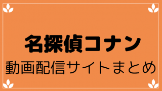 名探偵コナンの動画を無料視聴出来るサービス